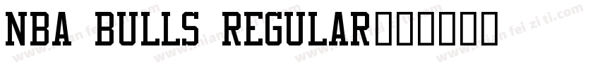 NBA Bulls Regular字体转换